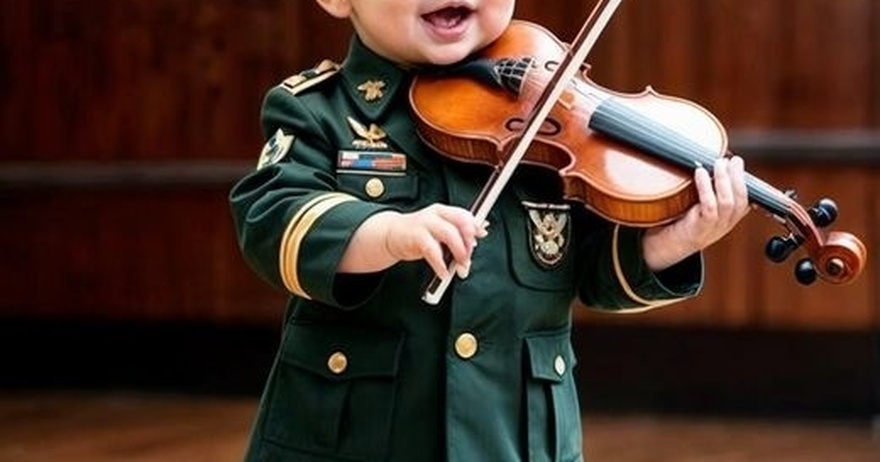 Incredible! A 2-year-old child plays the violin, leaving the audience in tears with her stunning performance!