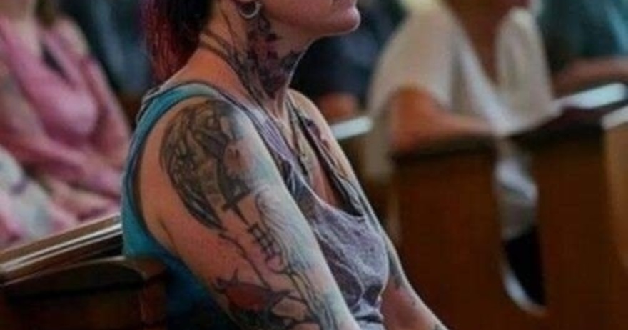 I saw an adult woman with many piercings and tattoos in church, and I felt uncomfortable. Am I wrong to think there are standards?