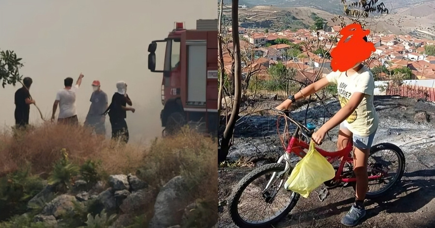 «Σας ευχαριστώ, σας έφερα λίγο νερό»: Πιτσιρικάς έκανε 2 χλμ στον καύσωνα και συγκίνησε πυροσβέστες